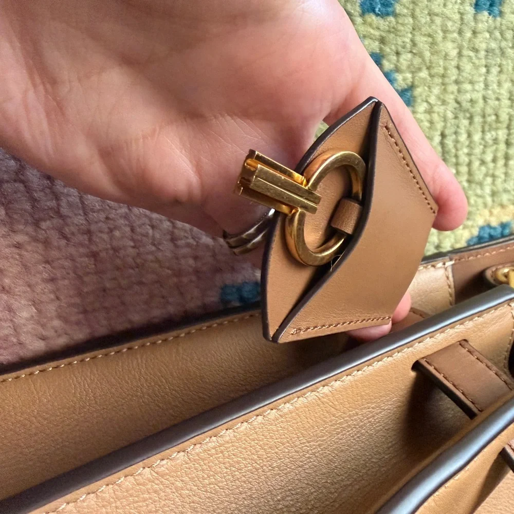 TORY BURCH Lee Radziwill Double bag Light Brown